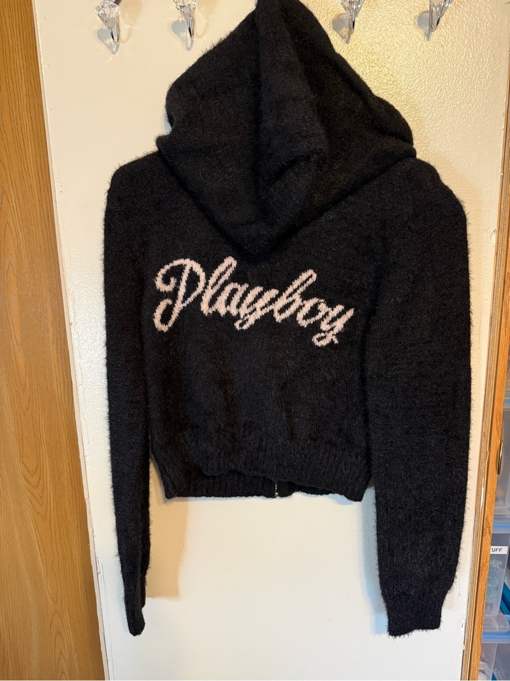 PLAYBOY WIDE LEG KNIT PANTS AND ZIP UP HOODIE - Picture 8 of 9